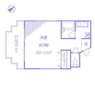 東京都目黒区目黒２丁目 賃貸マンション 1R