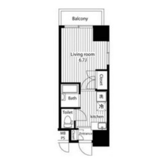 東京都目黒区目黒１丁目 賃貸マンション 1K