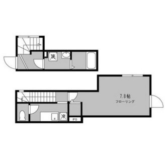 東京都品川区上大崎１丁目 賃貸アパート 1K