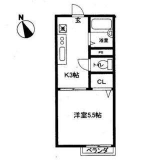 東京都北区西ヶ原１丁目 賃貸アパート 1K