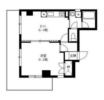 東京都北区岩淵町 賃貸マンション 1DK