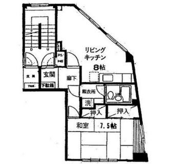 東京都北区中里１丁目 賃貸マンション 1LDK