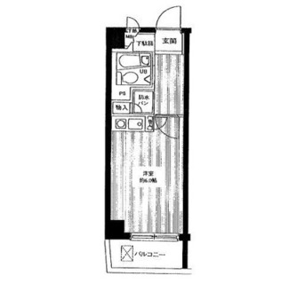 東京都北区上中里２丁目 賃貸マンション 1R