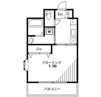 東京都北区岸町１丁目 賃貸マンション 1K