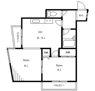 東京都北区志茂４丁目 賃貸マンション 2DK