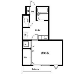 東京都北区栄町 賃貸マンション 1K