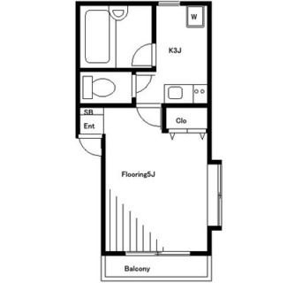 東京都北区岩淵 賃貸マンション 1K