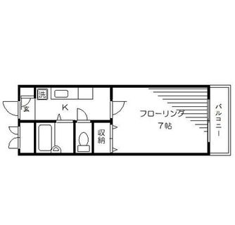 東京都北区上中里１丁目 賃貸マンション 1K