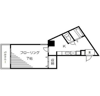 東京都新宿区津久戸町 賃貸マンション 1K