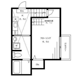 東京都北区西ヶ原１丁目 賃貸アパート 1K