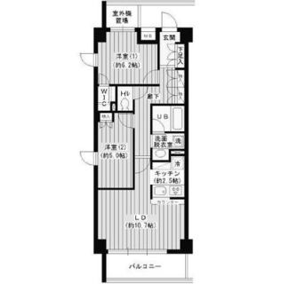 東京都北区志茂１丁目 賃貸マンション 2LDK