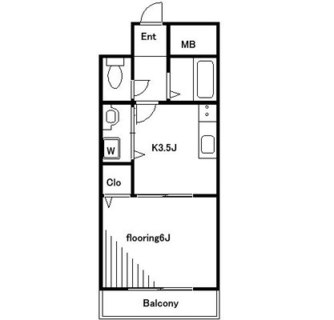 東京都北区岩淵町 賃貸マンション 1K