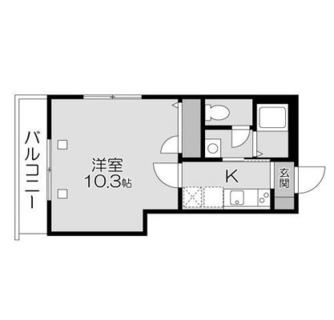 東京都北区岩淵町 賃貸マンション 1K