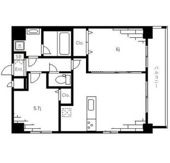 東京都北区神谷１丁目 賃貸マンション 2LDK