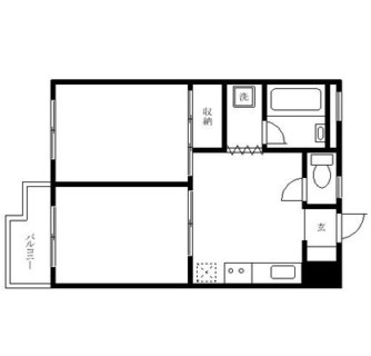 東京都北区豊島８丁目 賃貸マンション 2DK